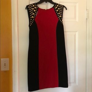 Michael Kors Mini Dress with Gold Accents